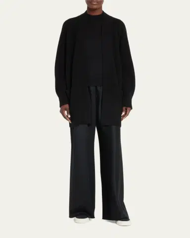 Vince Cashmere Shawl-Collar Open-Front Cardigan | Thumbnail 2