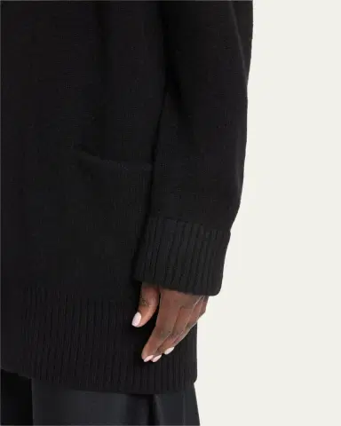 Vince Cashmere Shawl-Collar Open-Front Cardigan | Thumbnail 4