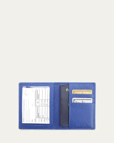 ROYCE New York Personalized Leather RFID-Blocking Passport Case | Thumbnail 2