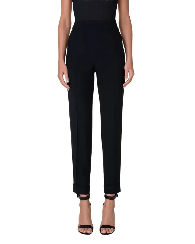 Akris Chris Pleated Straight-Leg Pants