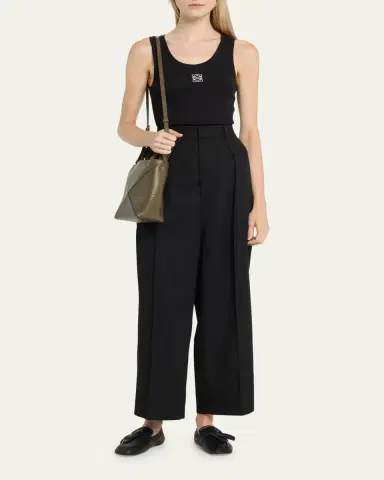 Loewe Puzzle Fold Mini Tote Bag in Shiny Leather | Thumbnail 5