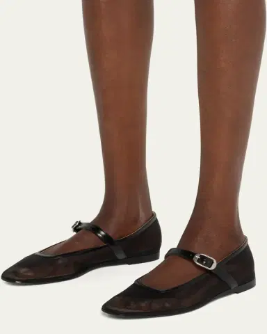 Le Monde Béryl Mesh Mary Jane Ballerina Flats | Thumbnail 2 Le Monde Béryl Mesh Mary Jane Ballerina Flats | Thumbnail 2
