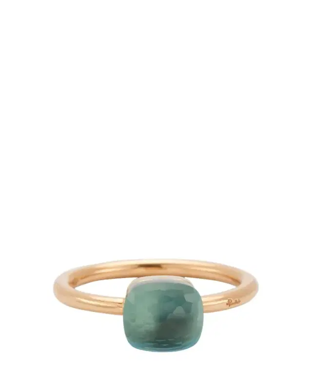 Nudo Petit 18k Gold Ring with Blue Topaz