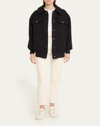FAZ Jane Snap-Button Bomber Jacket | Thumbnail 2