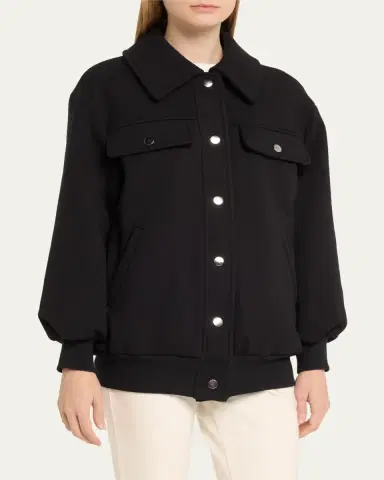 FAZ Jane Snap-Button Bomber Jacket | Thumbnail 4