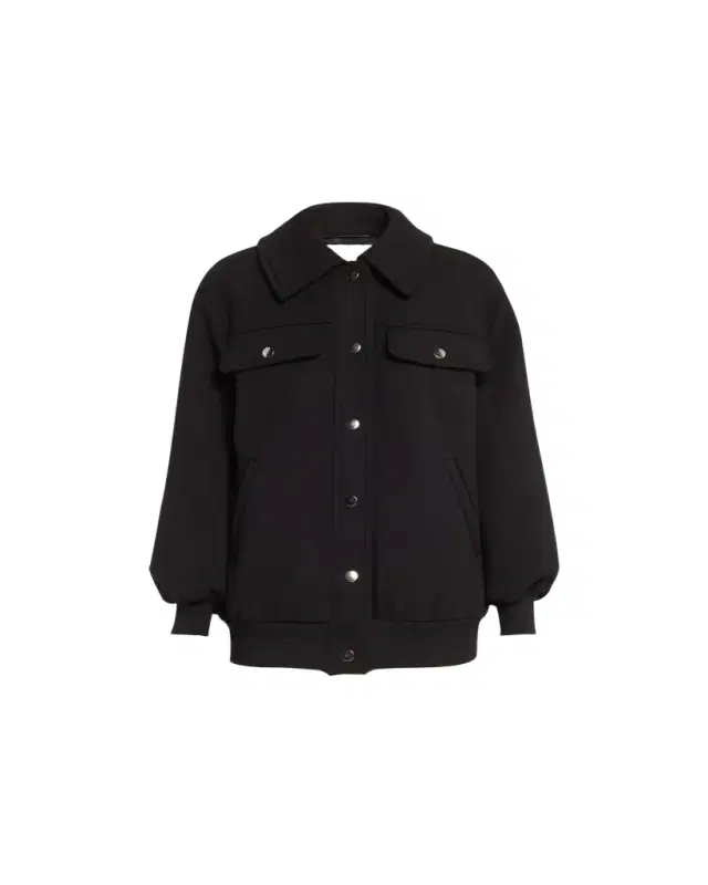FAZ Jane Snap-Button Bomber Jacket