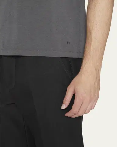 Tom Ford Men's Lyocell-Cotton Crewneck T-Shirt | Thumbnail 5
