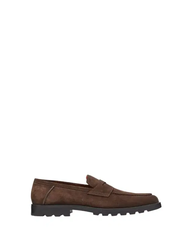 Men's Rock Suede Lug Sole Penny Loafers