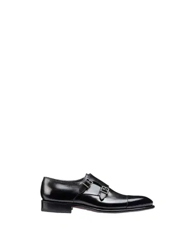 Santoni Men's Ira Double-Monk Leather Shoes | Thumbnail 1