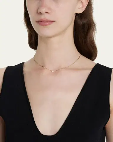 Lana 14K Gold Flawless Mini Diamond Bar Pendant Necklace | Thumbnail 2 Lana 14K Gold Flawless Mini Diamond Bar Pendant Necklace | Thumbnail 2