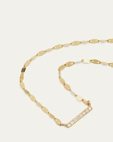 Lana 14K Gold Flawless Mini Diamond Bar Pendant Necklace | Thumbnail 3 Lana 14K Gold Flawless Mini Diamond Bar Pendant Necklace | Thumbnail 3