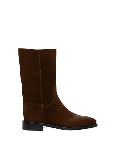 Santoni Fleeces Suede Tall Ranch Boots | Thumbnail 1