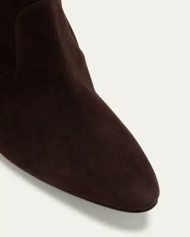 Manolo Blahnik Pamfilo Suede Stiletto Tall Boots | Thumbnail 5