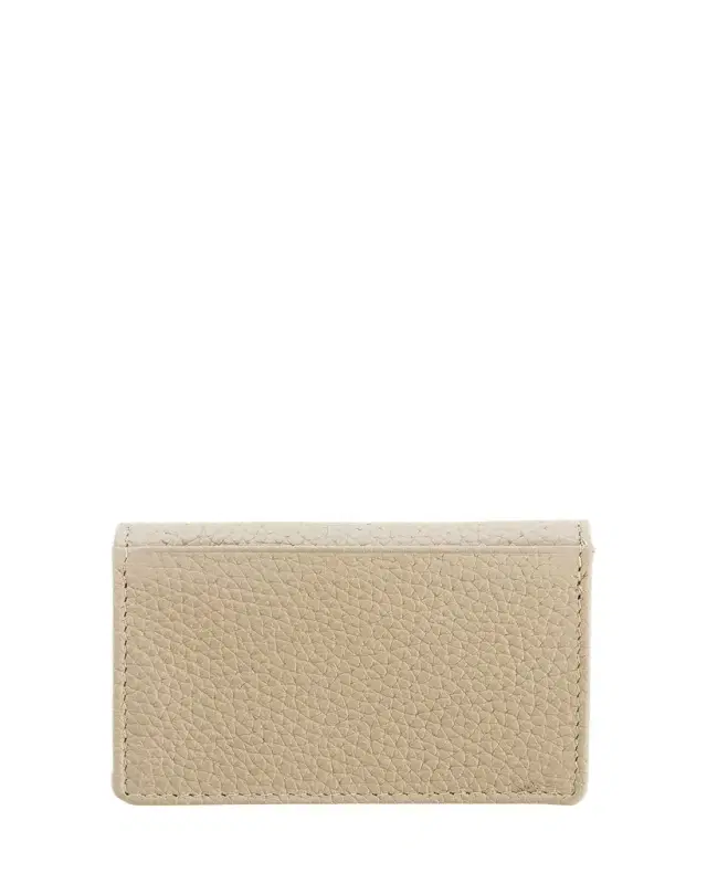 ROYCE New York Monogrammed Leather Card Holder Wallet