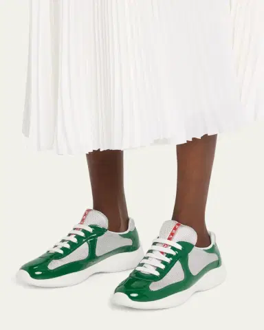 Prada America's Cup Vernice Patent Runner Sneakers | Thumbnail 6