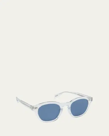 Oliver Peoples Clear Round Acetate Sunglasses | Thumbnail 2