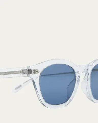 Oliver Peoples Clear Round Acetate Sunglasses | Thumbnail 4