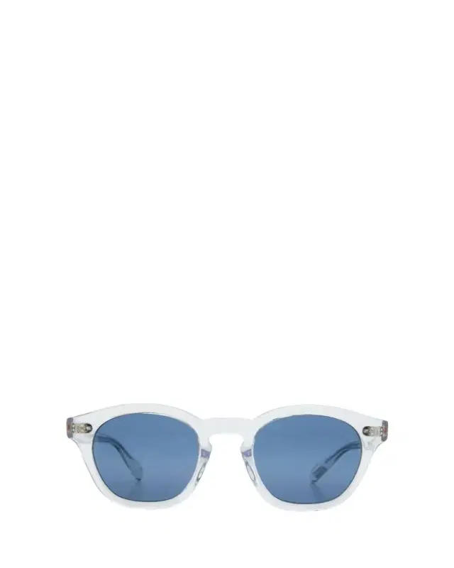 Clear Round Acetate Sunglasses
