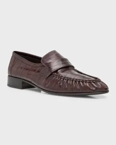 THE ROW Soft Leather Flat Loafers | Thumbnail 2