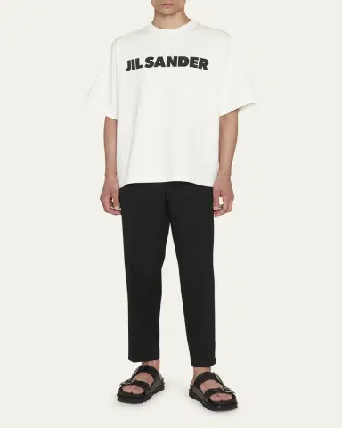 Jil Sander Men's Boxy Logo T-Shirt | Thumbnail 2