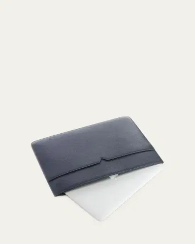 Royce New York Personalized Leather 13" Laptop Sleeve | Thumbnail 2