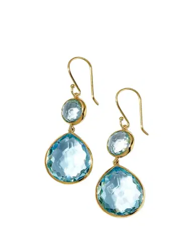 Ippolita Rock Candy Snowman Teardrop Earrings in 18K Gold | Thumbnail 1 Ippolita Rock Candy Snowman Teardrop Earrings in 18K Gold | Thumbnail 1