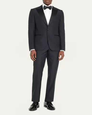 Zegna Men's Sartorial Wool and Silk Tuxedo | Thumbnail 2 Zegna Men's Sartorial Wool and Silk Tuxedo | Thumbnail 2