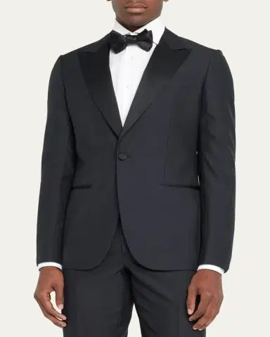 Zegna Men's Sartorial Wool and Silk Tuxedo | Thumbnail 4 Zegna Men's Sartorial Wool and Silk Tuxedo | Thumbnail 4