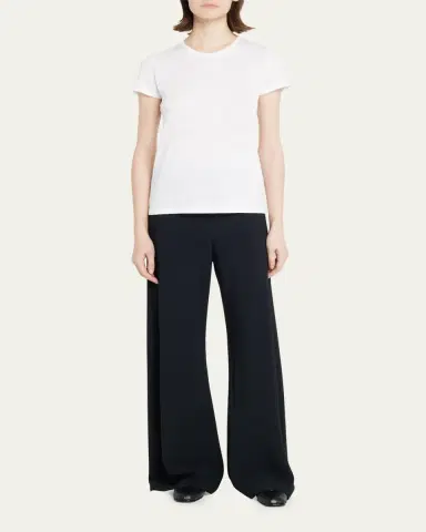 MAJESTIC FILATURES Stretch Linen Crewneck Tee | Thumbnail 2