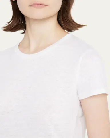 MAJESTIC FILATURES Stretch Linen Crewneck Tee | Thumbnail 5