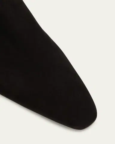 Manolo Blahnik Tolarc Suede Zip Ankle Booties | Thumbnail 5