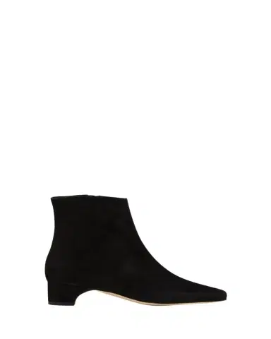 Manolo Blahnik Tolarc Suede Zip Ankle Booties | Thumbnail 1