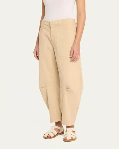 Nili Lotan Shon Mid-Rise Cropped Pants | Thumbnail 4 Nili Lotan Shon Mid-Rise Cropped Pants | Thumbnail 4