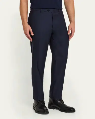 Cesare Attolini Men's Super 150's Wool Flat-Front Trousers | Thumbnail 12