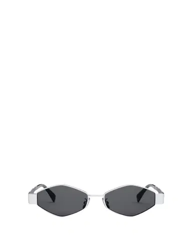 CELINE Triomphe Round Metal & Acetate Sunglasses | Thumbnail 1