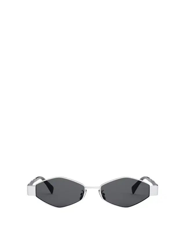 CELINE Triomphe Round Metal & Acetate Sunglasses