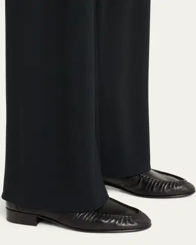 THE ROW Soft Leather Flat Loafers | Thumbnail 2