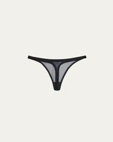 Eres Promesse Stretch Tulle Thong | Thumbnail 2 Eres Promesse Stretch Tulle Thong | Thumbnail 2