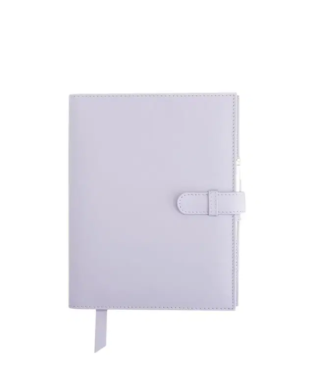 ROYCE New York Monogrammed Executive Weekly Leather Calendar Planner, Personalized