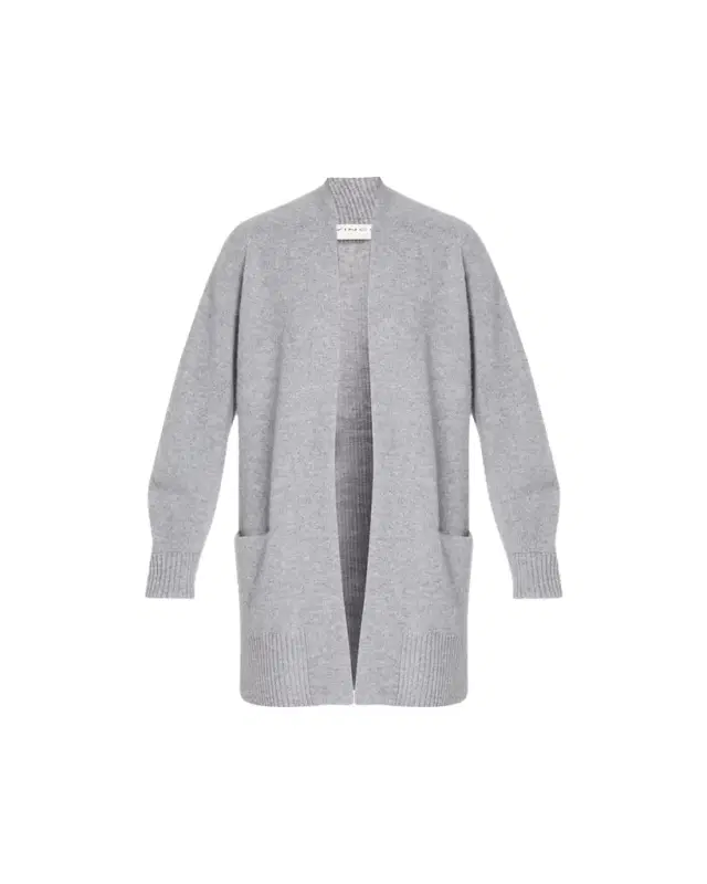 Vince Cashmere Shawl-Collar Open-Front Cardigan