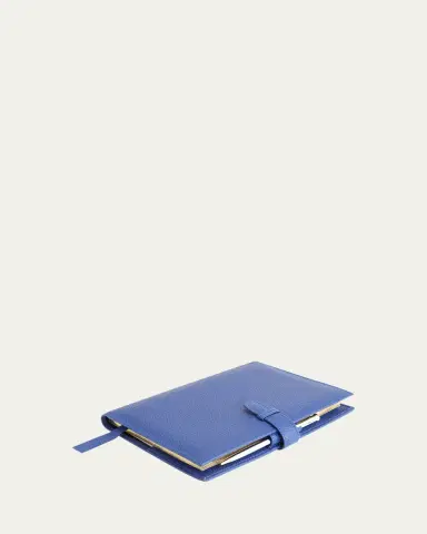 Royce New York Monogrammed Leather Executive Journal with Rollerball Pen, Personalized | Thumbnail 3