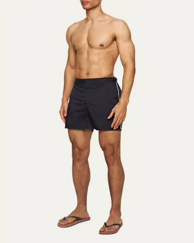 Orlebar Brown Men's Bulldog Piped Nylon Swim Shorts | Thumbnail 4 Orlebar Brown Men's Bulldog Piped Nylon Swim Shorts | Thumbnail 4
