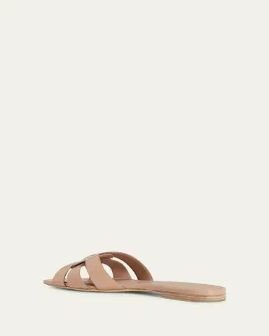 Saint Laurent Nu Pieds Woven Patent Flat Sandals | Thumbnail 4 Saint Laurent Nu Pieds Woven Patent Flat Sandals | Thumbnail 4