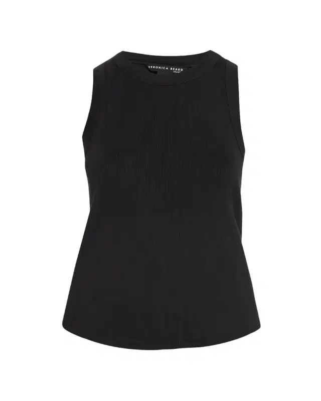 Veronica Beard Jordyn Rib-Knit Tank Top