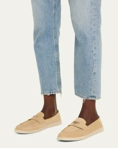 Prada Saint Tropez Suede Loafers | Thumbnail 2 Prada Saint Tropez Suede Loafers | Thumbnail 2