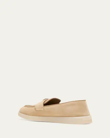 Prada Saint Tropez Suede Loafers | Thumbnail 4 Prada Saint Tropez Suede Loafers | Thumbnail 4