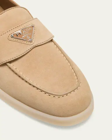 Prada Saint Tropez Suede Loafers | Thumbnail 5 Prada Saint Tropez Suede Loafers | Thumbnail 5
