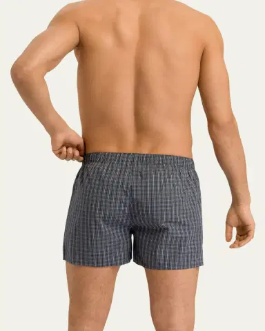 Hanro Men's Fancy Woven Cotton Boxers | Thumbnail 4