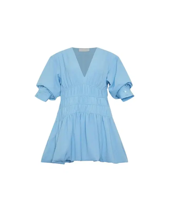 Diem Gauze Short-Sleeve Mini Bubble Dress
