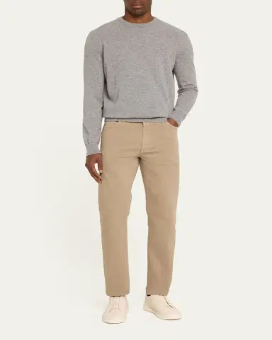 ZEGNA Men's Cashmere Crewneck Sweater | Thumbnail 2 ZEGNA Men's Cashmere Crewneck Sweater | Thumbnail 2